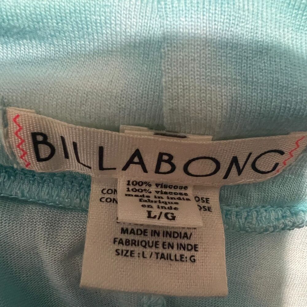 Billabong Blue Tie Dye Maxi Skirt Strapless Dress Convertible Boho Large - Picture 7 of 7